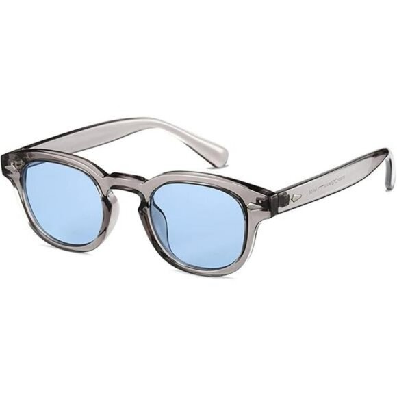 Vintage Round Tinted Sunglasses Retro Circle UV400 Unisex Travel Eyewear - Picture 7 of 7